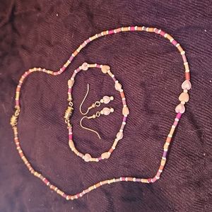 Delicate Wood Beads Set